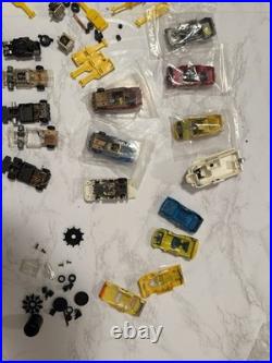 Slot Car Chassis & Body Covers Vtg HO Scale FOR PARTS OR REPAIR not tested