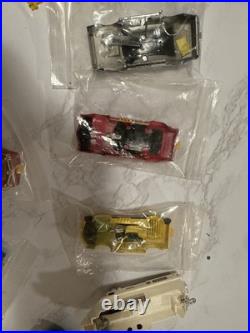 Slot Car Chassis & Body Covers Vtg HO Scale FOR PARTS OR REPAIR not tested