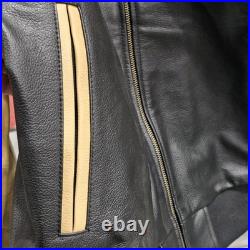 So-Cal Speed Shop Jacket XL Leather Embroidered vtg hot rod bonneville scta coat