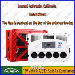 Split AC 12V 12000BTU Truck Cab Air Conditioner Fits Semi Trucks Bus RV Caravan