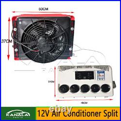 Split AC 12V 12000BTU Truck Cab Air Conditioner Fits Semi Trucks Bus RV Caravan