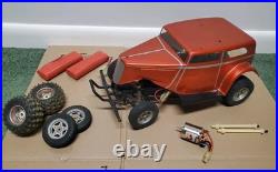 TAMIYA HORNET RC Car VINTAGE with 1934 Ford Victoria Body. Sold For Parts
