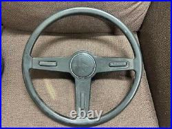 TOYOTA Carina 2000GT Vintage Genuine Steering Wheel Car Auto Parts Black Japan