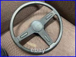 TOYOTA Carina 2000GT Vintage Genuine Steering Wheel Car Auto Parts Black Japan