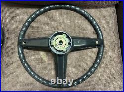 TOYOTA Carina 2000GT Vintage Genuine Steering Wheel Car Auto Parts Black Japan