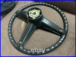 TOYOTA Carina 2000GT Vintage Genuine Steering Wheel Car Auto Parts Black Japan