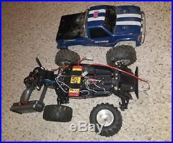 TRAXXAS SLEDGEHAMMER vintage rc car collector truck electric sold as is flag