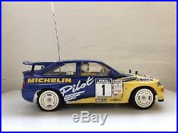 Tamiya 1/10 RC Ford Escort RS Cosworth VINTAGE SHELF QUEEN TA01. Mint Withradio