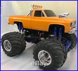 Tamiya Vintage Clod Buster 4WD Truck RC Chevrolet Assembled & Painted Orange New