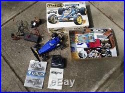 Tamiya Vintage The Fox r/c car buggy 1/10 scale with Radio, Battery Charger, Box
