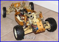Team Associated RC10 #6010 Vintage RC Car Body Gold Tub with Extras Parts or repai