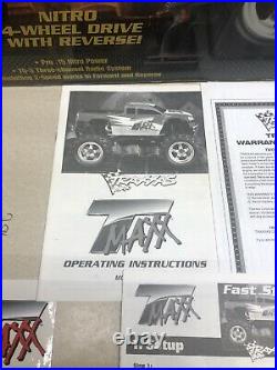 Traxxas T Maxx. 15 WithOriginal Box, Factory Manual, Startup Guide, Vintage Decals