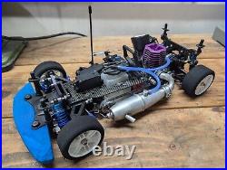 Trinity Reflex NT Kyosho V One R with Parts Lot ARTR Vintage Nitro RC Car