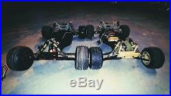 Two team associated rc10t team trucks and castle brushless system. Vintage rc10t
