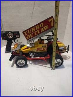 Tyco Turbo Outlaw RC Car Vintage For Parts Or Repair