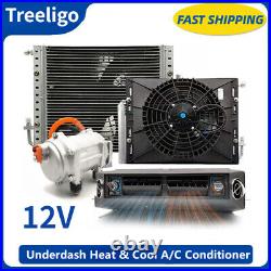 Universal Underdash Electric Air Conditioning 12V Cool&Heat A/C Kit Auto Car DC