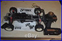 Used Vintage 1985 4WD Kyosho Optima RC Car Belt Drive not used since 1988