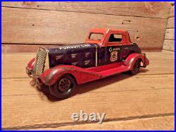 VINTAGE 1930's G-MAN PURSUIT WIND UP TOY CAR BY LOUIS MARX & CO. PARTS