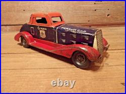VINTAGE 1930's G-MAN PURSUIT WIND UP TOY CAR BY LOUIS MARX & CO. PARTS