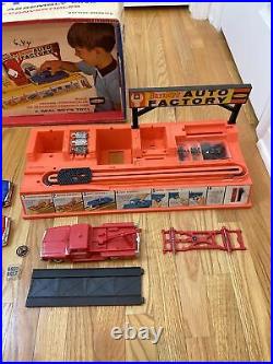 VINTAGE 1964 REMCO BARNEY'S AUTO FACTORY Cars AS IS FOR PARTS w Box RARE Read