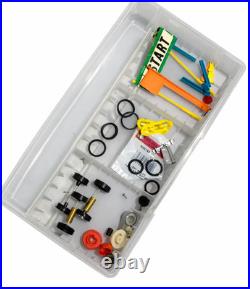 VINTAGE 1970 IDEAL TOY RACE CAR TORQUE BOX, TURBO TERROR + Various Parts LOT