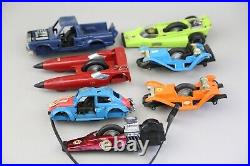 VINTAGE 1970'S KENNER SSP SMASHUP DERBY Lot of toy Cars Rip cord for PARTS AS IS