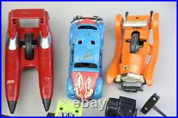 VINTAGE 1970'S KENNER SSP SMASHUP DERBY Lot of toy Cars Rip cord for PARTS AS IS