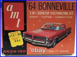 VINTAGE AMT 1964 PONTIAC BONNEVILLE HARDTOP 3 in 1 CUSTOMIZING KIT Complete