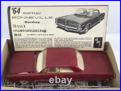 VINTAGE AMT 1964 PONTIAC BONNEVILLE HARDTOP 3 in 1 CUSTOMIZING KIT Complete