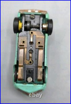 VINTAGE Aurora Slot Case with 6 HO Slot Car Bodies & Parts