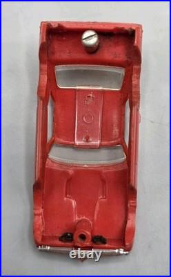 VINTAGE Aurora Slot Case with 6 HO Slot Car Bodies & Parts