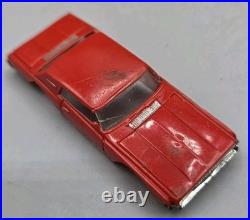 VINTAGE Aurora Slot Case with 6 HO Slot Car Bodies & Parts