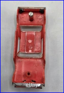 VINTAGE Aurora Slot Case with 6 HO Slot Car Bodies & Parts