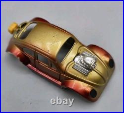 VINTAGE Aurora Slot Case with 6 HO Slot Car Bodies & Parts