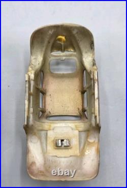 VINTAGE Aurora Slot Case with 6 HO Slot Car Bodies & Parts