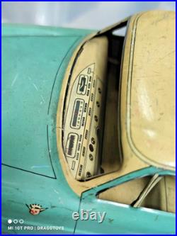 VINTAGE CADILLAC 1957 SEDAN LIMOUSINE TIN TOY CAR 60's JAPAN GERMANY FOR PARTS
