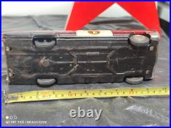 VINTAGE CADILLAC POLICE TIN TOY CAR 60's MADE IN JAPAN ICHIKO LARGE FOR PARTS