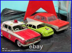 VINTAGE CADILLAC POLICE TIN TOY CAR 60's MADE IN JAPAN ICHIKO LARGE FOR PARTS