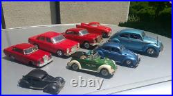 VINTAGE CADILLAC POLICE TIN TOY CAR 60's MADE IN JAPAN ICHIKO LARGE FOR PARTS