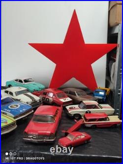 VINTAGE CADILLAC POLICE TIN TOY CAR 60's MADE IN JAPAN ICHIKO LARGE FOR PARTS