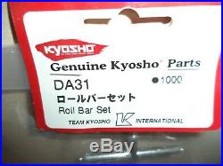 VINTAGE KYOSHO USA-1 ROLL BAR SET With LIGHT COVERS AND MOUNTING HARDWARE NEW DA31