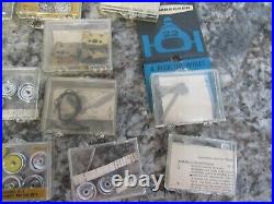 VINTAGE LOT of 1/32 SCALE STROMBECKER PARTS. SOME NOS PARTS AND 3 ENGINES