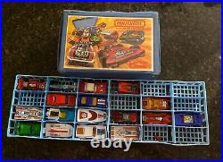 VINTAGE Lesney Matchbox Superfast Lot 17 Diecast Cars no boxes 1970s 1971 + Case