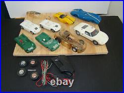 VINTAGE Lot of SIX HO SLOT CARS Ford GT Clear Body with parts