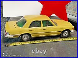VINTAGE MERCEDES 450 SE LARGE TOY CAR''MISTER P'' GREECE 40cm EU 846 FOR PARTS