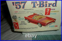 VINTAGE MODEL CAR LOT OF 1 BUILT 1957 THUNDERBIRD WithBOX EXTRA PART lot 0 0 0 5