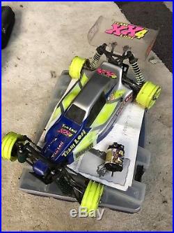 VINTAGE RC Team Losi XX-4 XX4 4wd Buggy Chassis with All Extra Parts