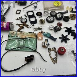 VINTAGE SLOT CAR Part Lot tires gears Motors Sprockets Etc