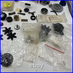 VINTAGE SLOT CAR Part Lot tires gears Motors Sprockets Etc