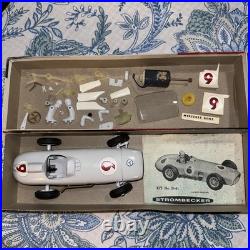 VTG -1959 Strombecker Mercedes Benz Racing Car, 1/24 Scale with box and Parts